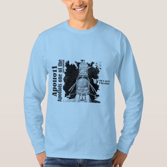 T - Shirt-Mondauftrag Raum 1969 Apollo 2019-1969 T-Shirt (Vorderseite)