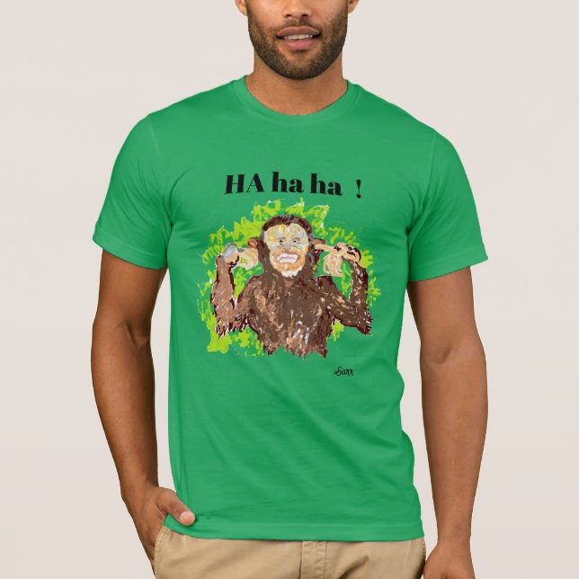 T - Shirt Monkey rund (Vorderseite)