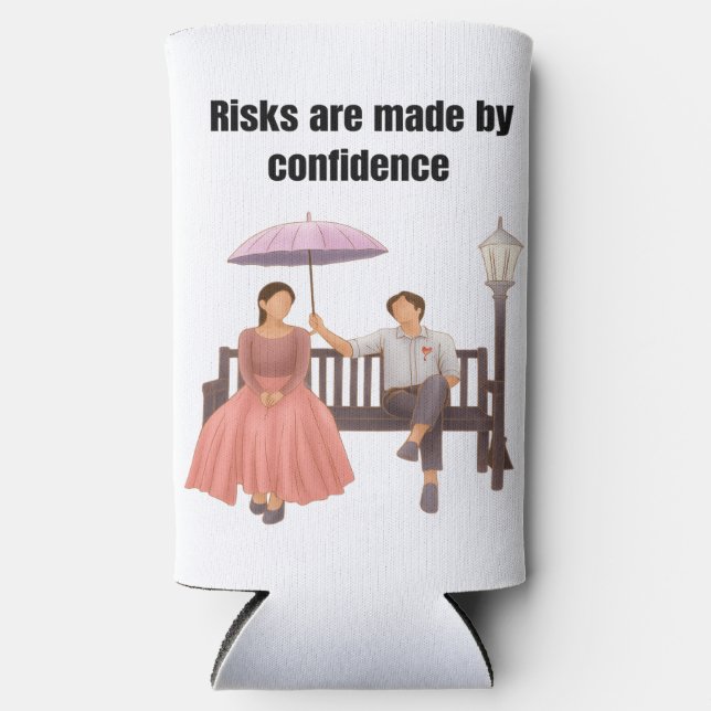 T - Shirt motivierend Anführungszeichen Selters Dosenkühler (Vorderseite)