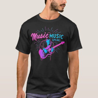 T - SHIRT MUSIC SPRICHT NEUES FASHION DESIGNER T-S