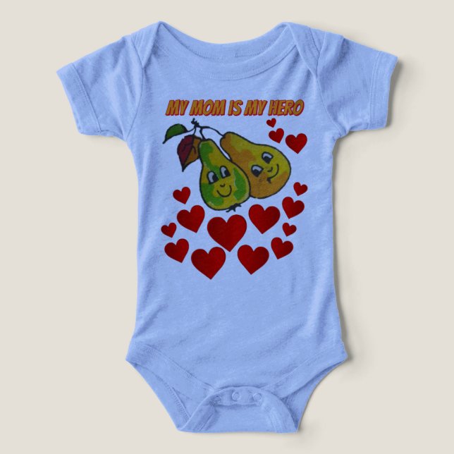 T-Shirt My Mom is my hero  Infant T-shirt (Design Vorderseite)