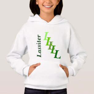 T - Shirt-- Namens- und geschwankte Initiale in Hoodie