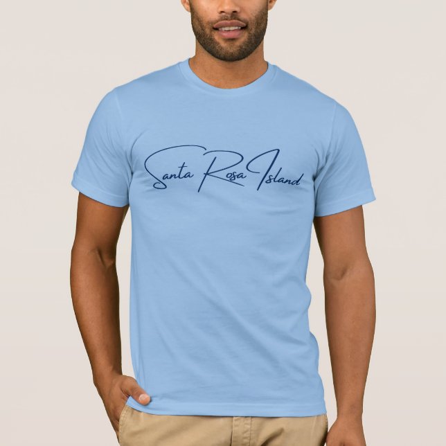 T - Shirt-Navy-Logo von Santa Rosa Island Mens T-Shirt (Vorderseite)