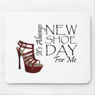 T-SHIRT neuer Schuh-Tag Mousepad