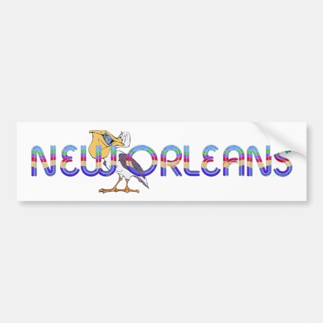 T-SHIRT New Orleans Autoaufkleber (Vorne)