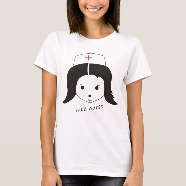 T-Shirt "nice nurse" (Vorderseite)