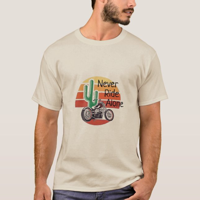 T - Shirt nie alleine fahren (Vorderseite)