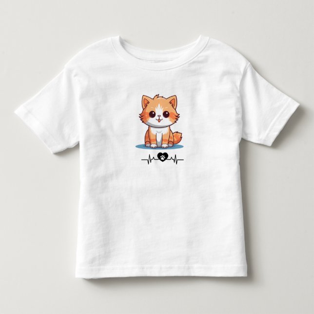 T - Shirt niedlich Kitty Kids (Vorderseite)