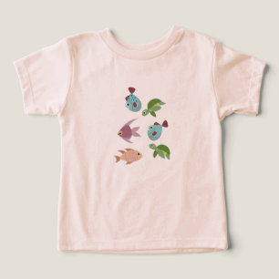 T-Shirt Niedliche Ozeanfreunde Kinder T-Shirt – Bu