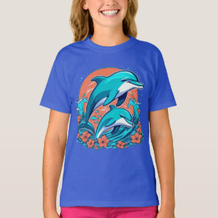 T - Shirt niedlicher Delphine