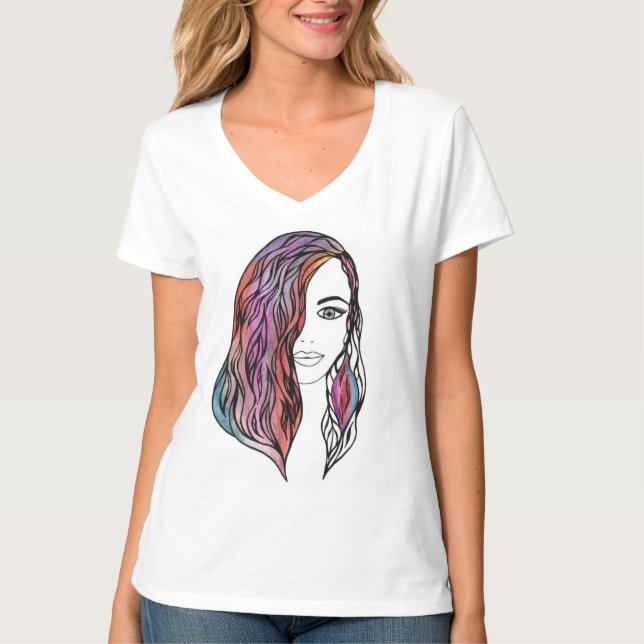 T - Shirt niedlicher Frauen mit Bild (Vorderseite)