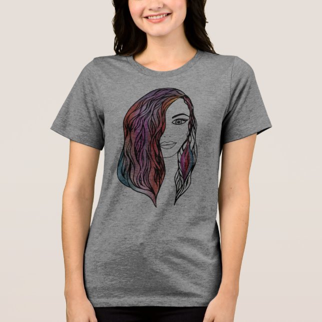 T - Shirt niedlicher Frauen mit Bild (Vorderseite)