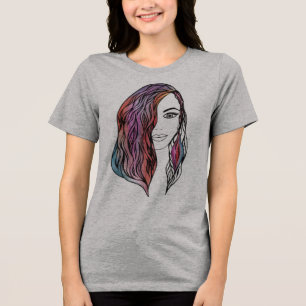 T - Shirt niedlicher Frauen mit Bild