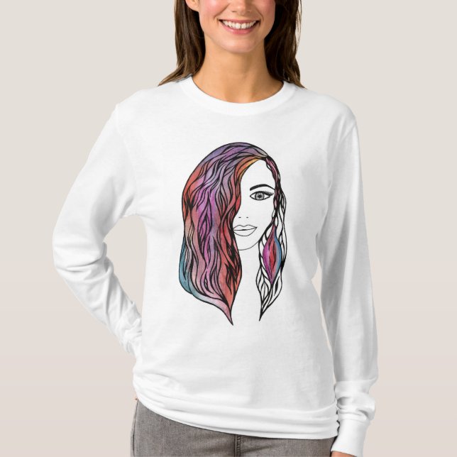 T - Shirt niedlicher Frauen mit Bild (Vorderseite)