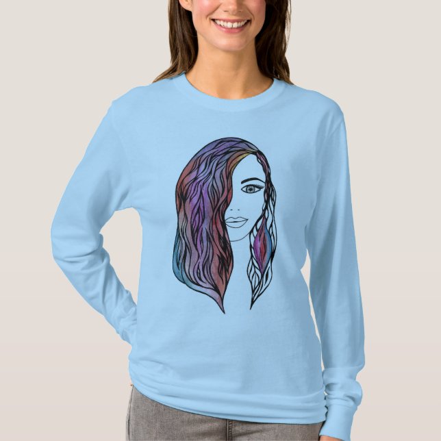 T - Shirt niedlicher Frauen mit Bild (Vorderseite)