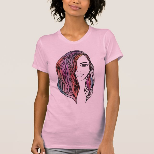 T - Shirt niedlicher Frauen mit Bild (Vorderseite)