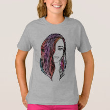 T - Shirt niedlicher Frauen mit Bild