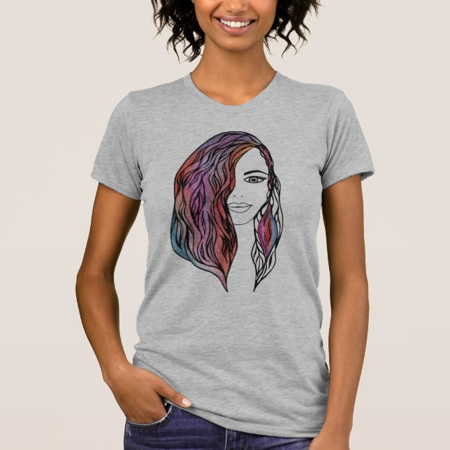 T - Shirt niedlicher Frauen mit Bild (Vorderseite)