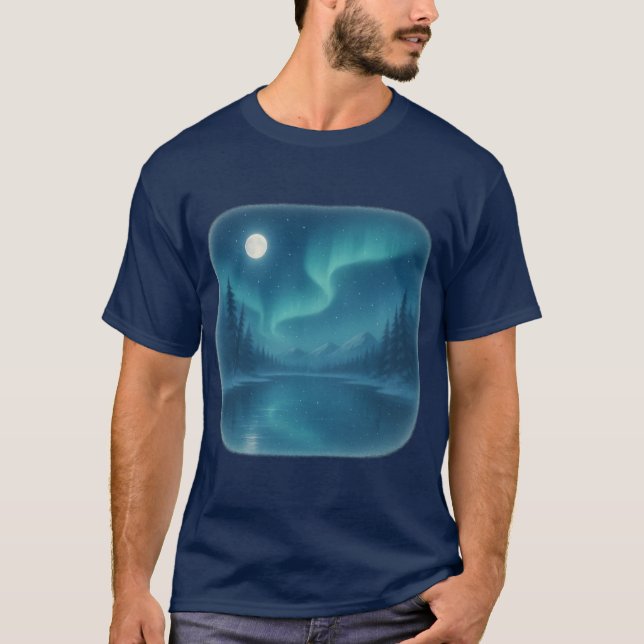 T-Shirt Nordlichter Szene (Vorderseite)