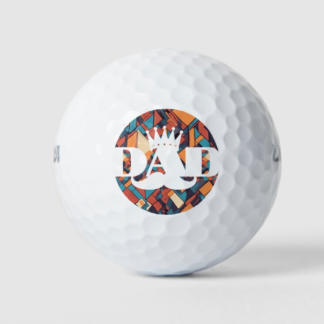 T-Shirt Off mit dem Beststen: "Bester Vater je" Golfball (Vorderseite)