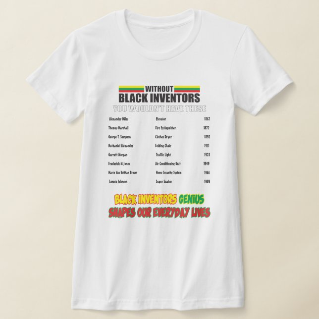 T-Shirt Ohne Schwarze Erfinder (Ablage )
