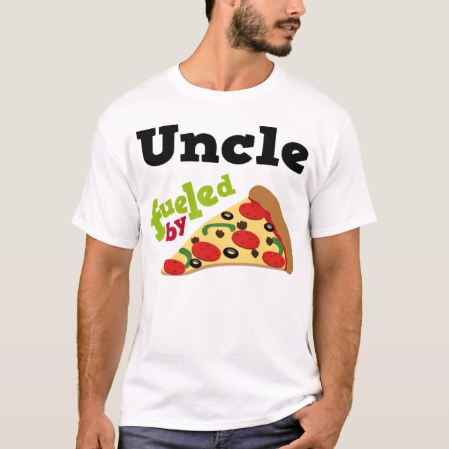 T-Shirt Onkel-(lustige) Pizza (Vorderseite)