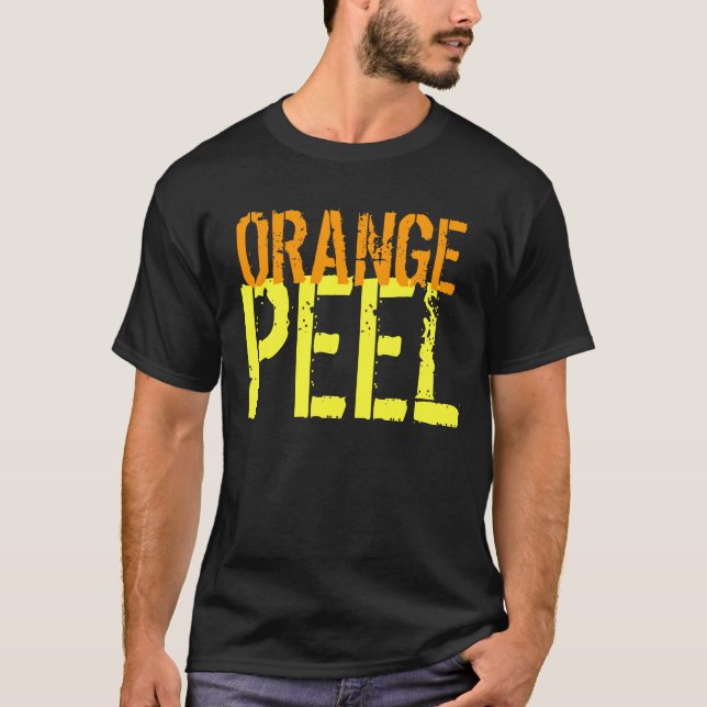 T - Shirt Orange Peel Funny Customizable Garden (Vorderseite)