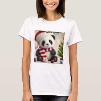 T - Shirt Panda Weihnachten