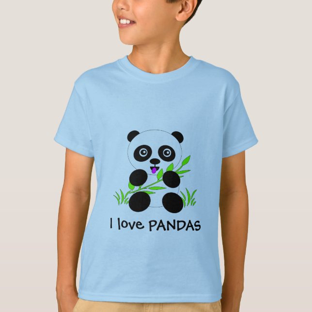 T-Shirt PANDAS Liebe des Panda-Bären I (Vorderseite)