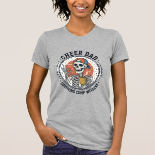 T-Shirt Papa überlebt Wettbewerbswochenende Skelet