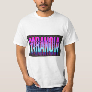 T - Shirt "Paranoia" - Design Glitch Psichedelico