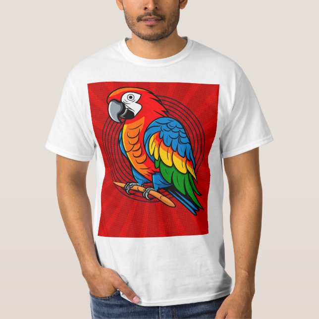 T - Shirt Parrot Bird (Vorderseite)