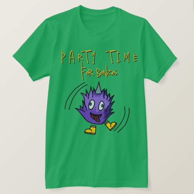 T-Shirt Party-Zeit für Bonzos (Design vorne)