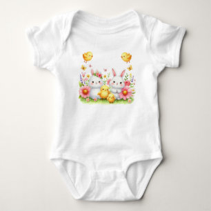 T-Shirt-Pastell-Frühling-Babybekleidung Baby Strampler
