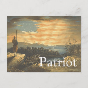 T-Shirt Patriotic Sky Postkarte