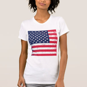T - Shirt-Patriotischer Flaggenstern T-Shirt