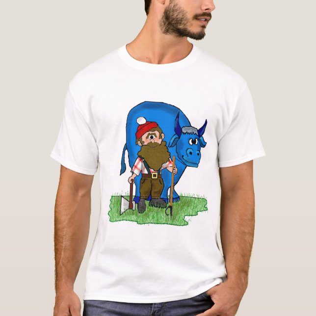T - Shirt Paul Bunyan Customizeable durch (Vorderseite)