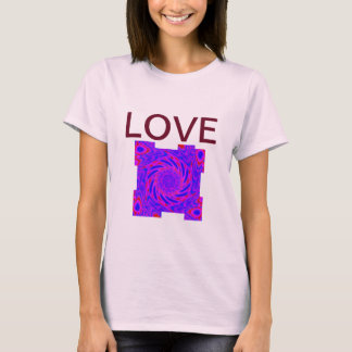 T - SHIRT PINK LIEBE FRAUEN