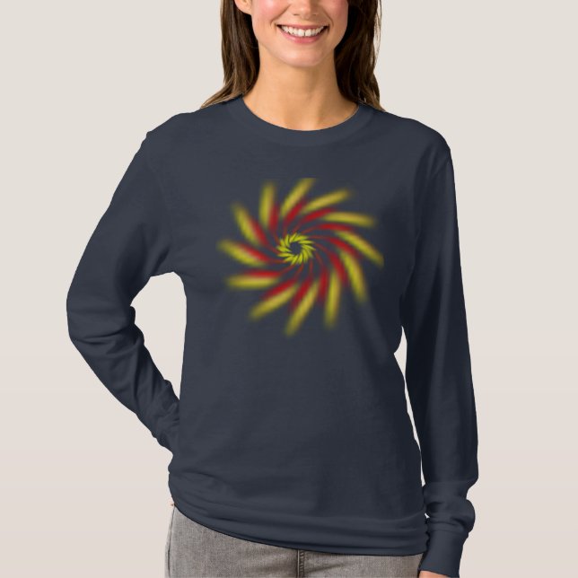 T - Shirt - Pinwheel (dunkel) (Vorderseite)