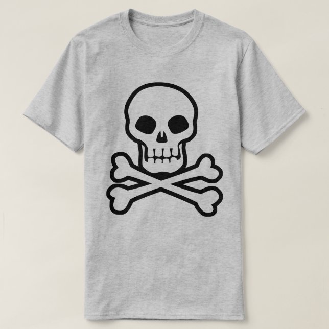 T - Shirt Pirate Skull und Crossbones (Design vorne)