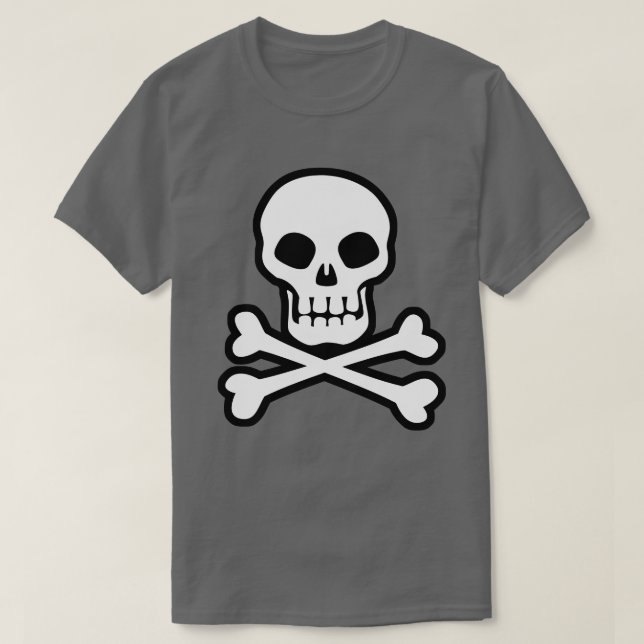 T - Shirt Pirate Skull und Crossbones (Design vorne)
