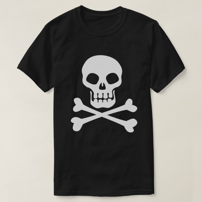 T - Shirt Pirate Skull und Crossbones (Design vorne)