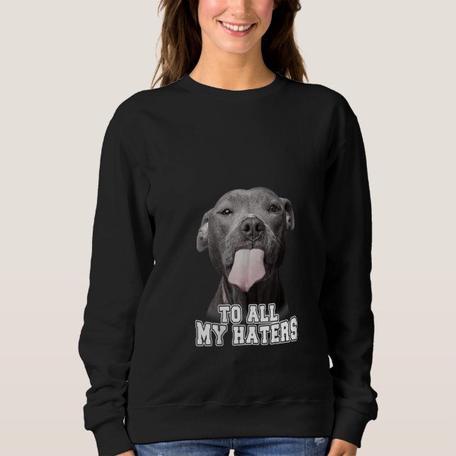 T - Shirt Pitb: "Funny Pitbuls" für alle meine Hat (Vorderseite)