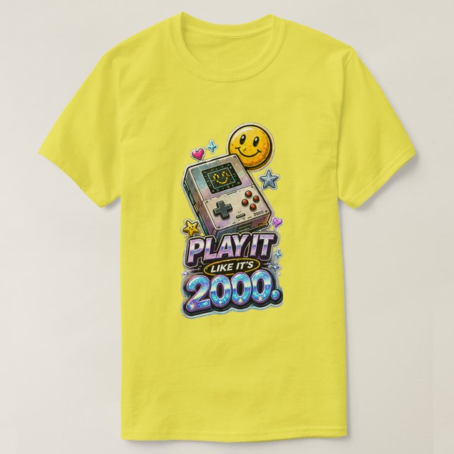 T-Shirt 'Play It Like It's 2000' (Design vorne)