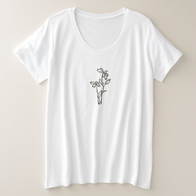 T - SHIRT PLUS GROSSE FRAUEN KUNST UND DESIGN (Design vorne)