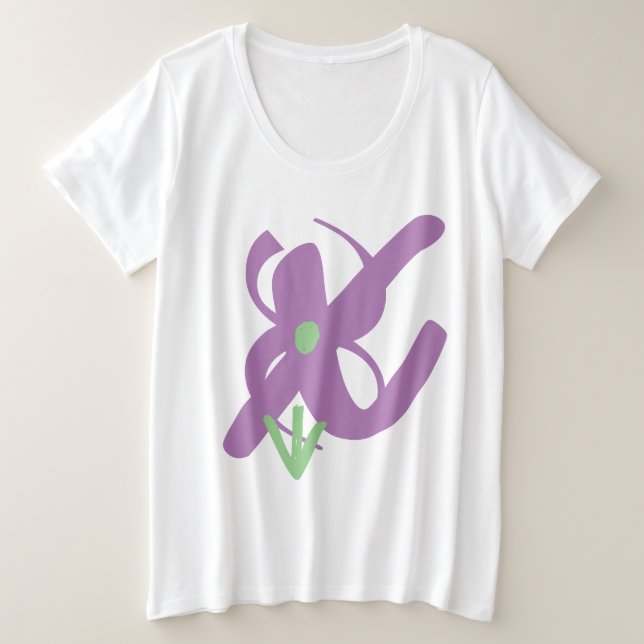 T - SHIRT PLUS SIZE FRAUEN ART&DESIGN (Design vorne)