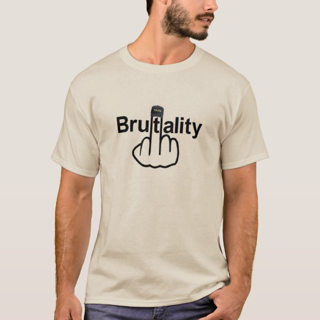 T - Shirt Polizeibrutalität Gedreht (Vorderseite)
