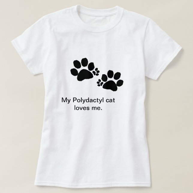 T - Shirt - Polydactyl Katzenpaws (Design vorne)