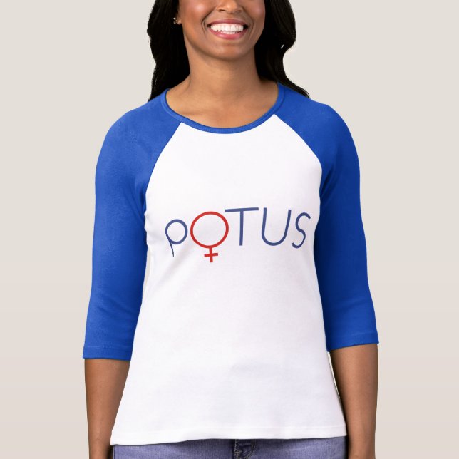 T - Shirt POTUS Frau Präsidentin (Vorderseite)