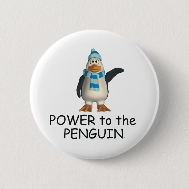 T-SHIRT Power zum Penguin Button (Vorderseite)